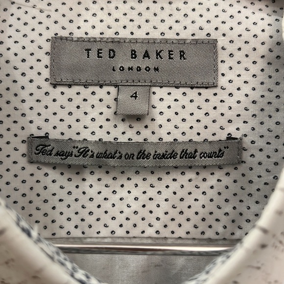 Ted Baker London White/Black Button Down Shirt - Picture 2 of 10